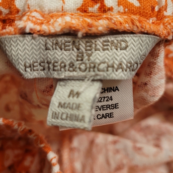 Hester & Orchard linen blend high rise pants - M.           J69 - Picture 4 of 8